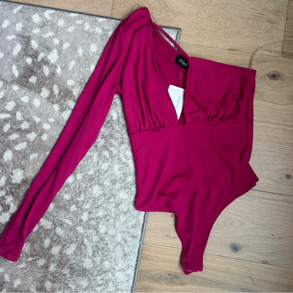 Fuchsia Long Sleeve Bodysuit